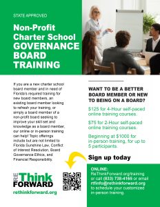 Non-Profit Charter School Governance Board Training